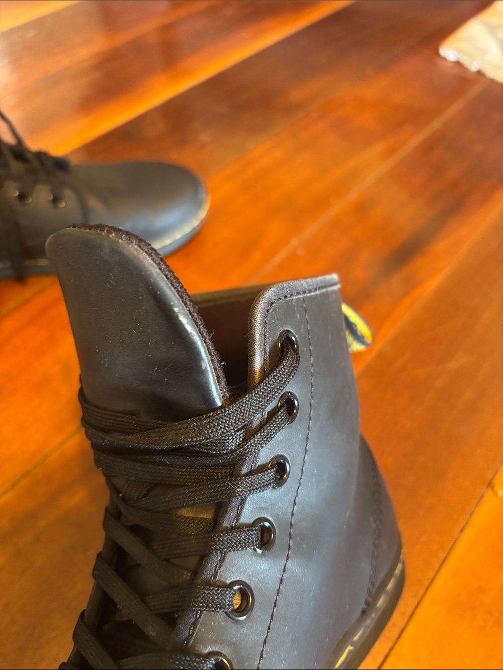 Dr. Martens Woman’s Black Lace-Up Boots - Picture 6 of 8